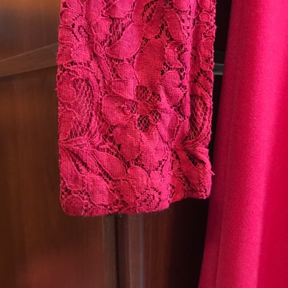 Shein dark red lace dress M - Picture 6 of 8